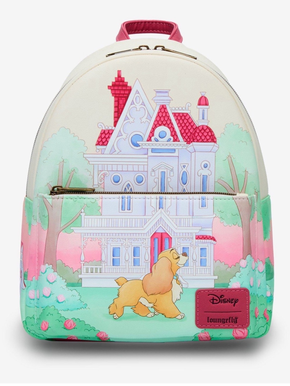 NWT Loungefly Disney Lady and the Tramp house mini Backpack